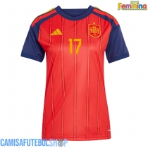 Camisa de time de futebol Espanha Nico Williams #17 Replicas 1º Equipamento Feminina Mundo 2026 Manga Curta